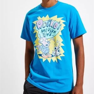 Urban Outfitters Men’s Rocko's Modern Life Short Sleeve Graphic Tee Shirt